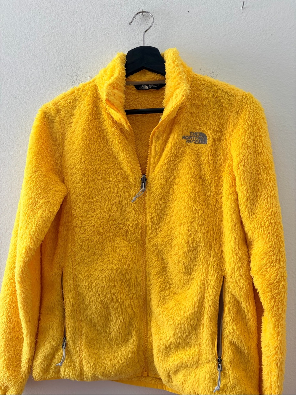 The North Face Women's Bright Yellow Plush Fleece Zip Jacket